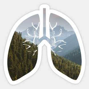 I breath Forest Sticker